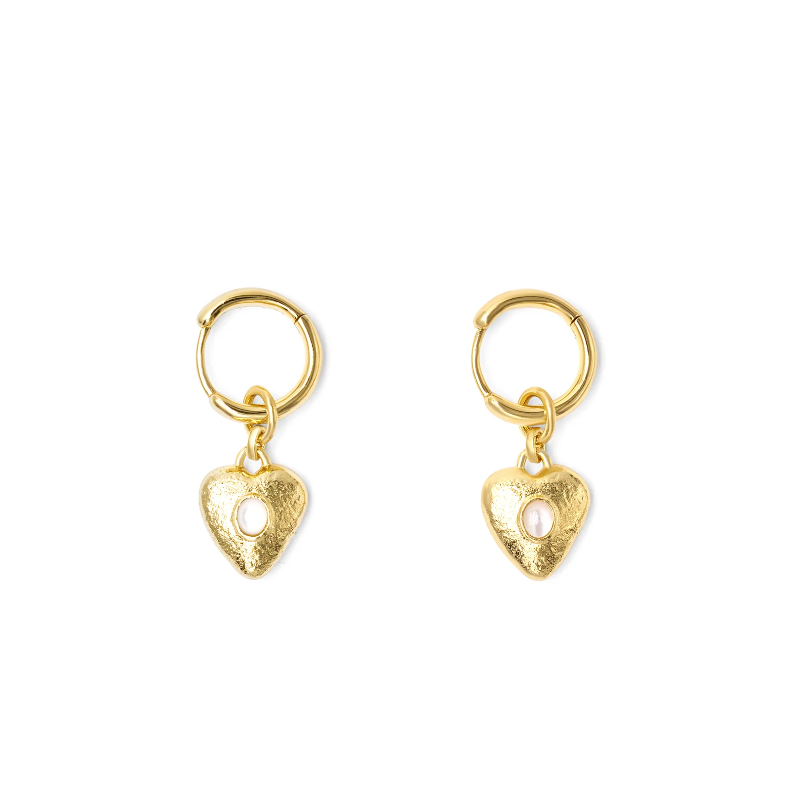 Pearl Locket Hoops