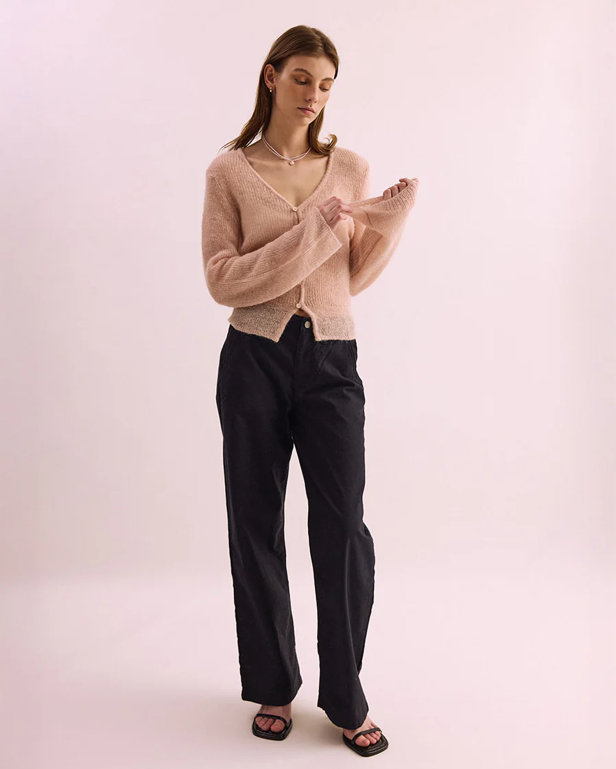 Lotus Mohair Cardi - Pink - Image 3