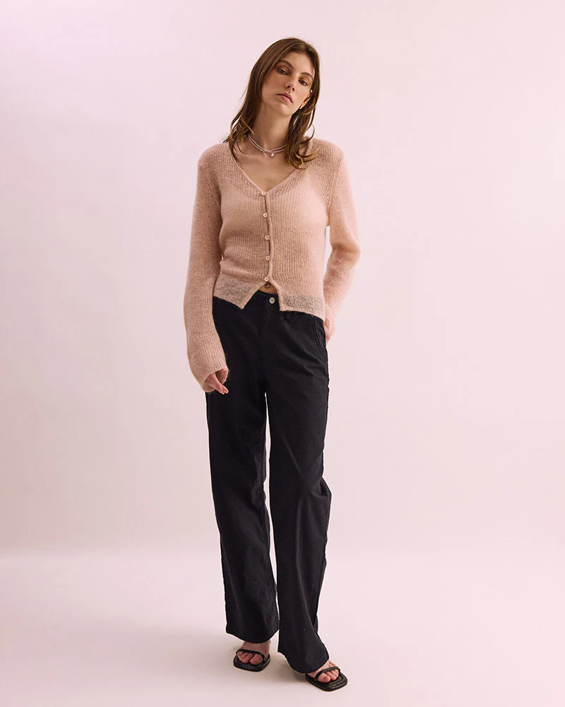 Lotus Mohair Cardi - Pink - Image 4