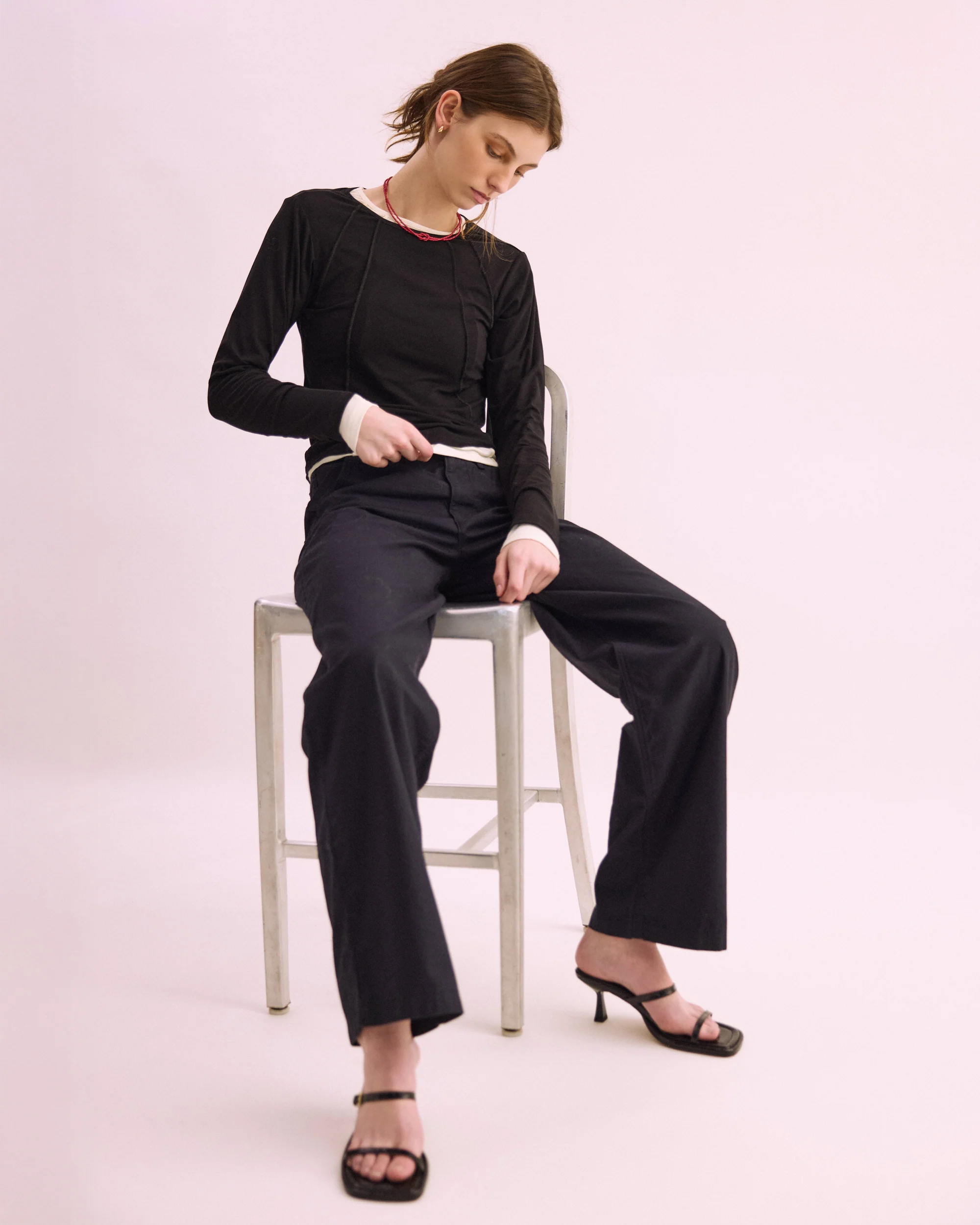 Seam Top - Black - Image 4