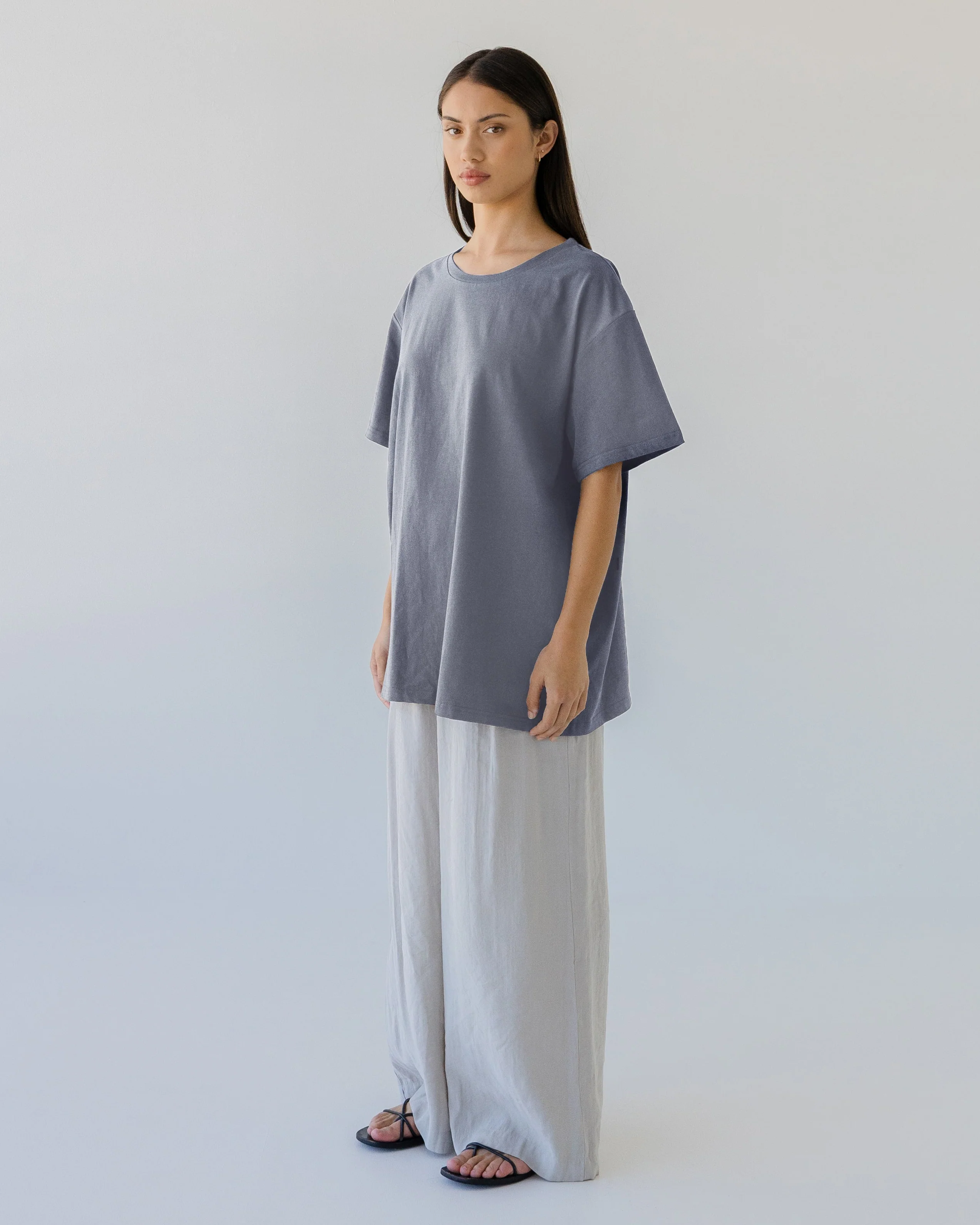 Boyfriend Tee - Grey - Image 2