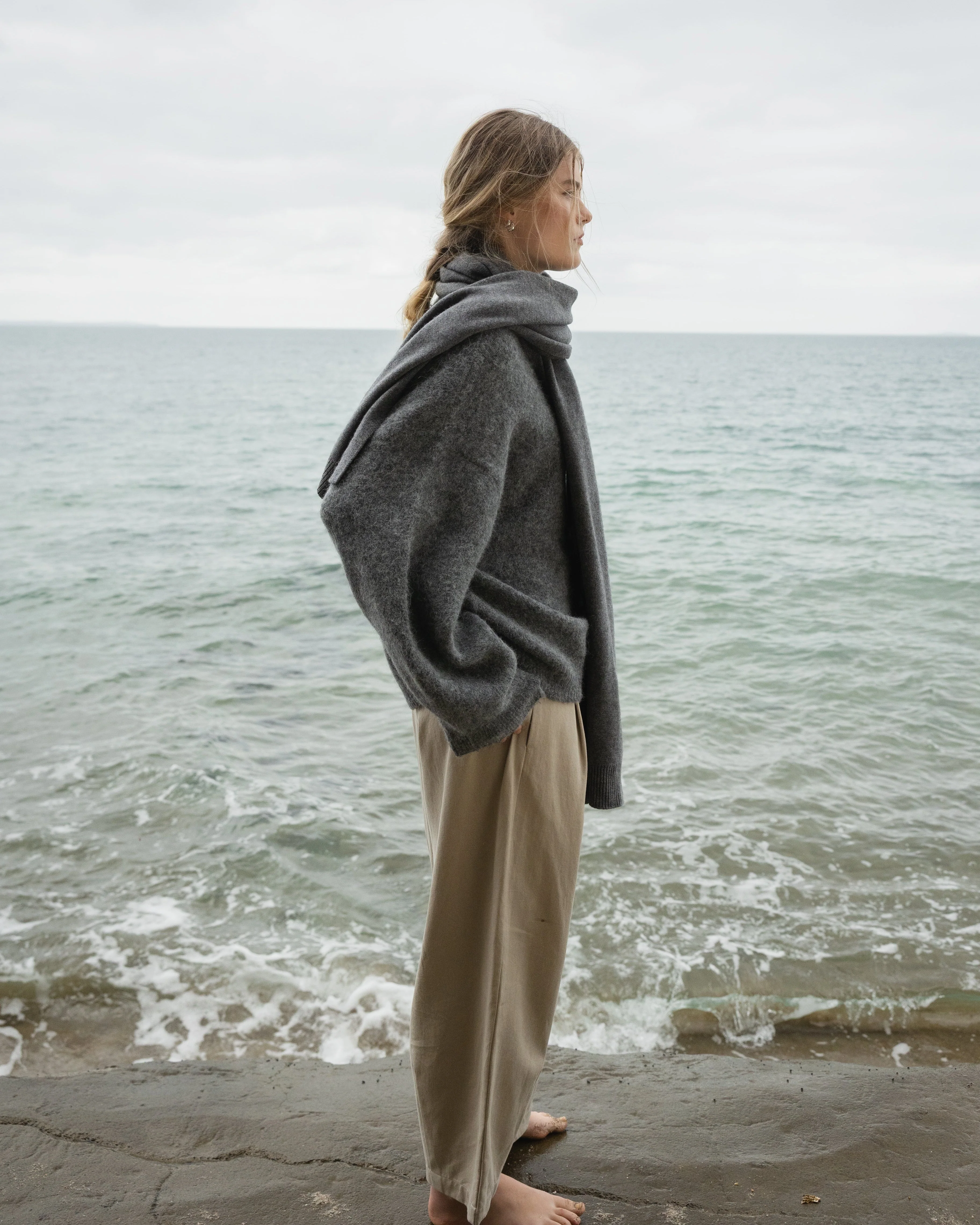 Effortless Twill Pant - Oat - Image 2