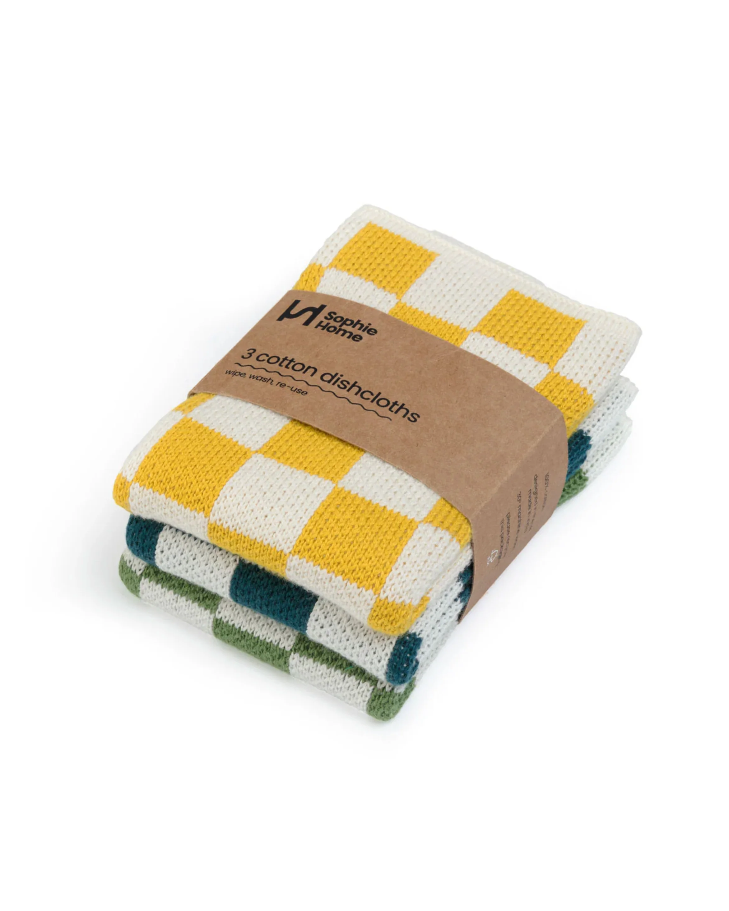 Dishcloth Set - Citrus Check
