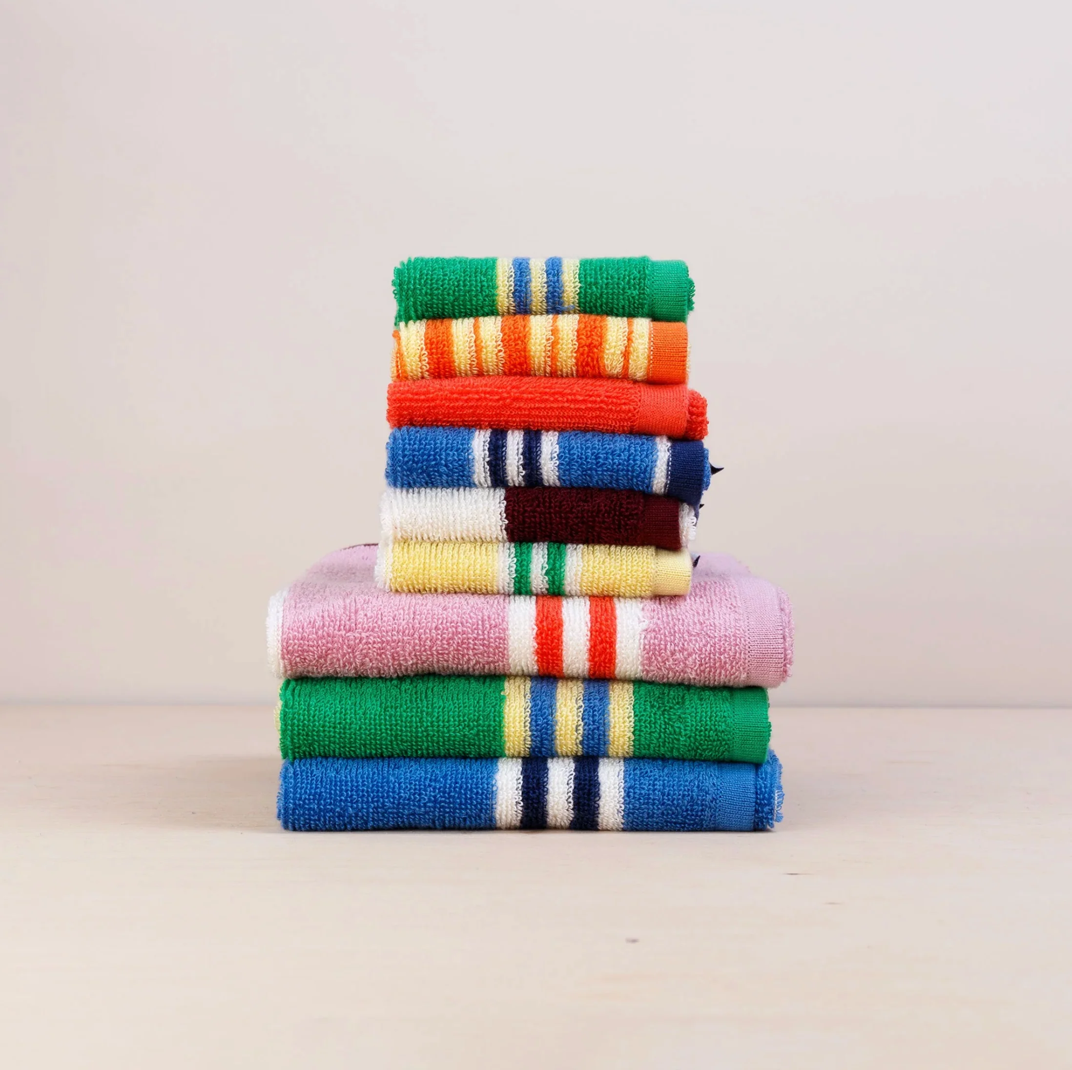 Stripe Hand Towel - Green - Image 5