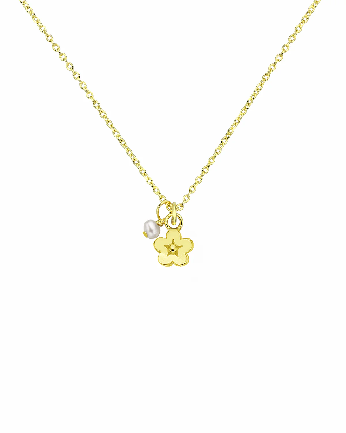 Daisy Day & Pearl Necklace