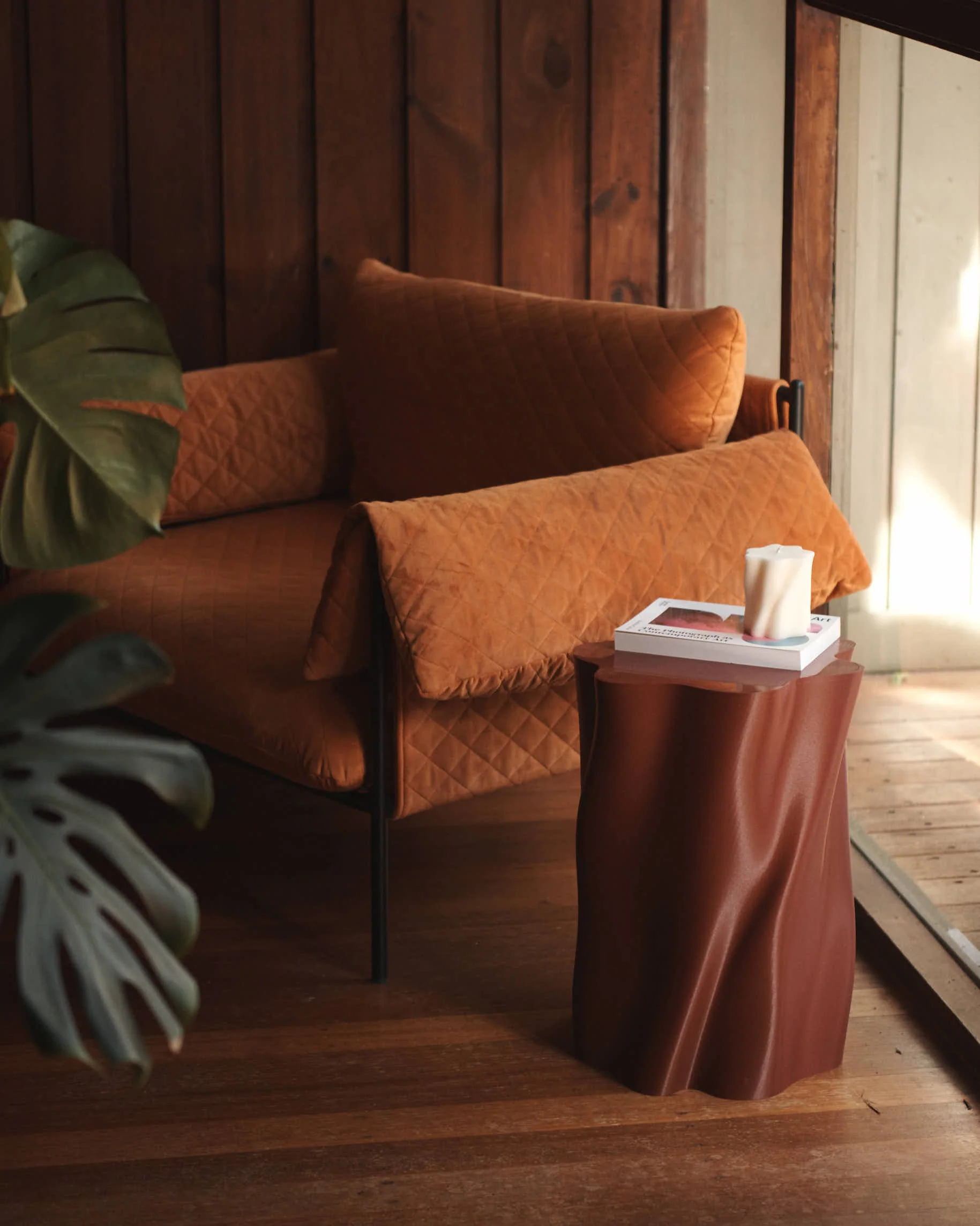 Lulu Stool - Burgundy - Image 2