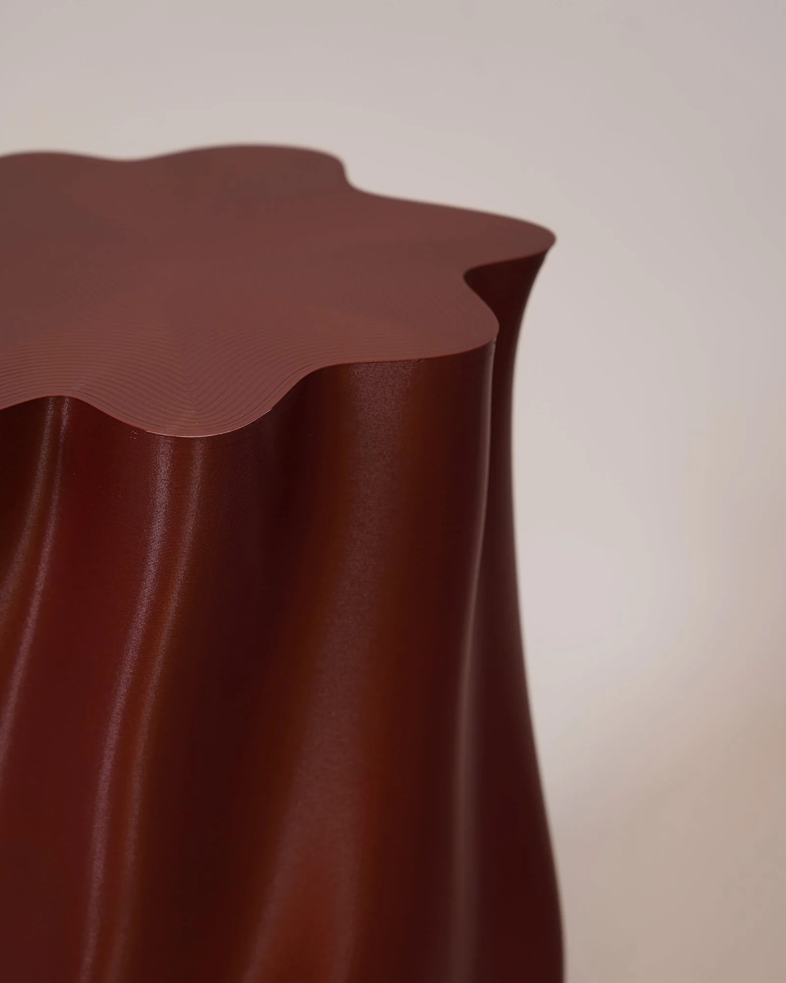 Lulu Stool - Burgundy - Image 4