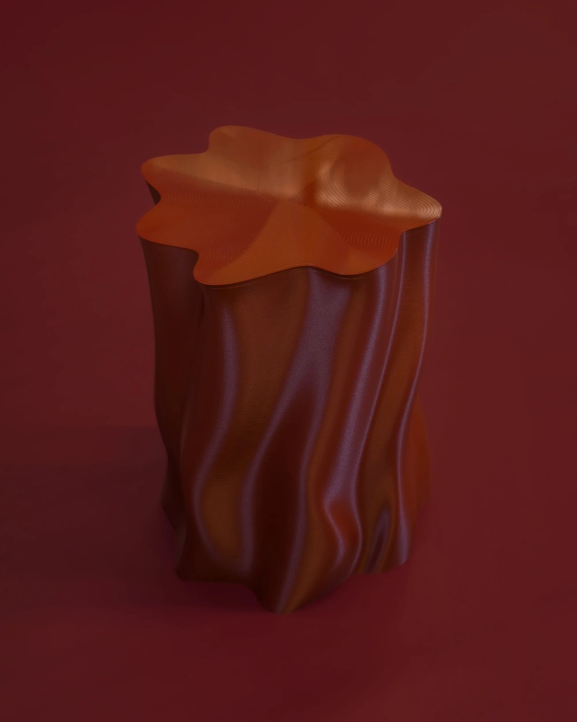 Lulu Stool - Burgundy - Image 5