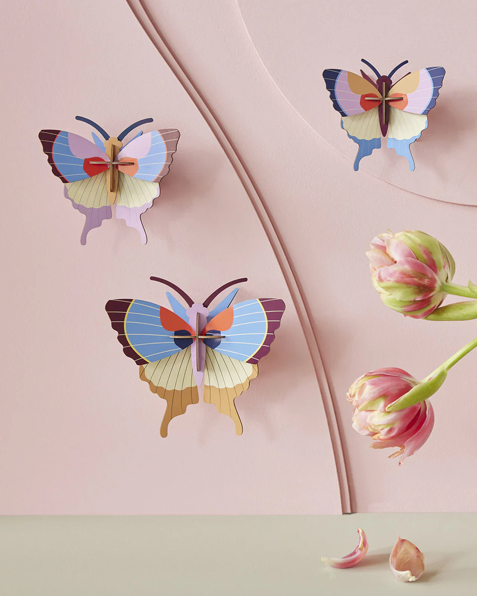Plum Fringe Butterflies Wall Art - Image 2