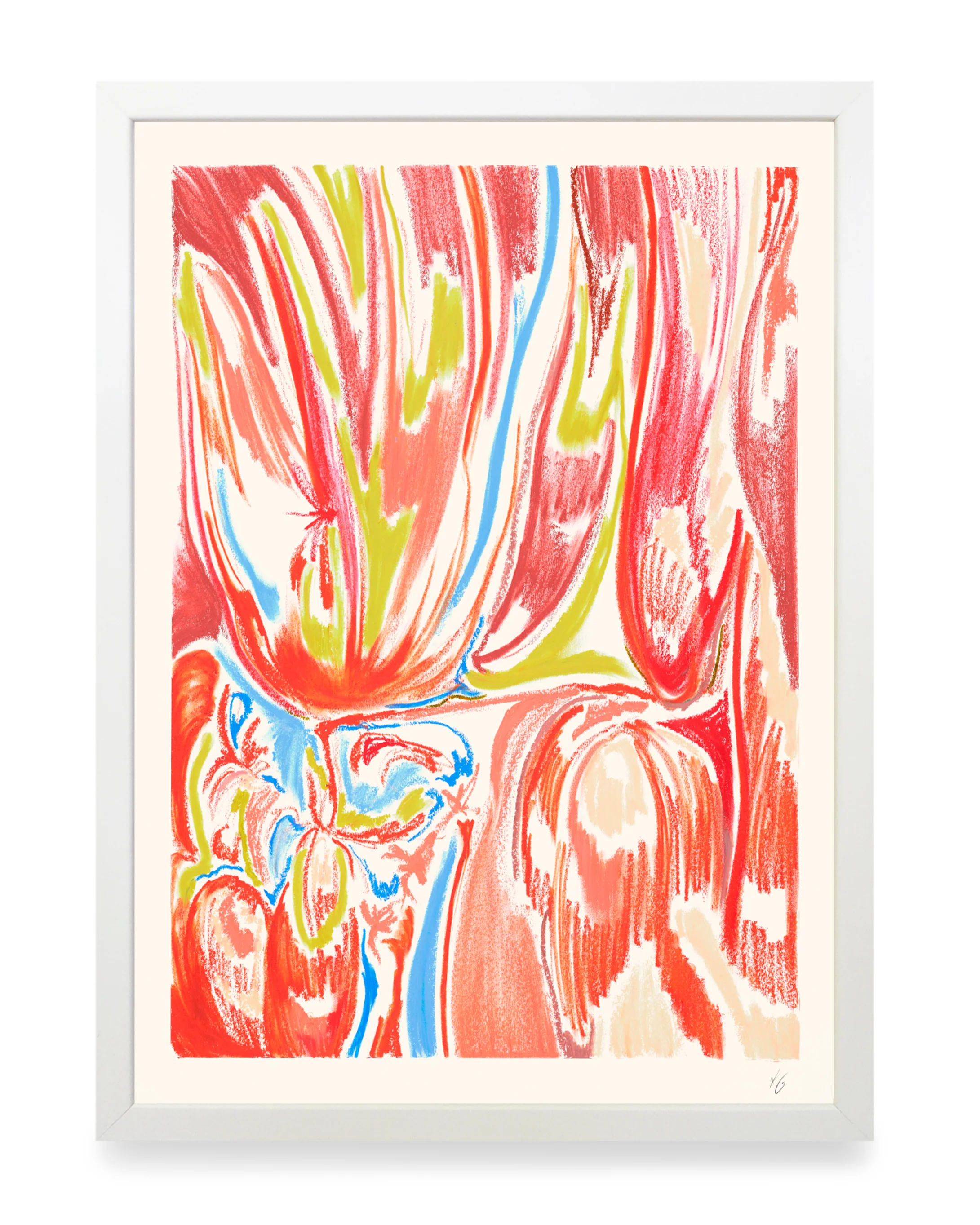 Print - Orangerøde Blade