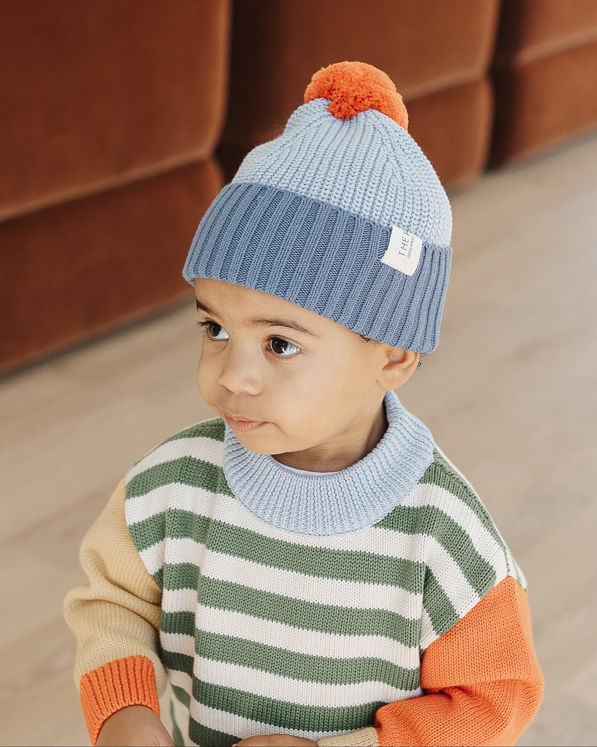 Colour Block Jumper - Clover Stripe - Image 3