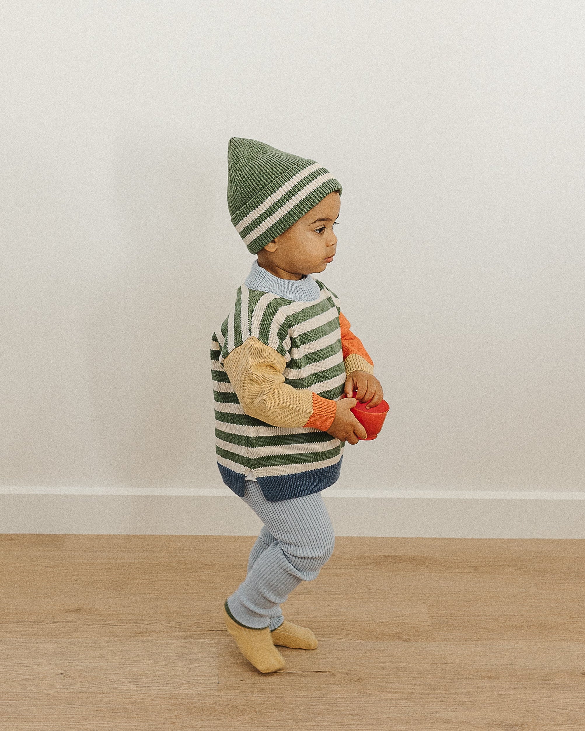 Colour Block Jumper - Clover Stripe - Image 6