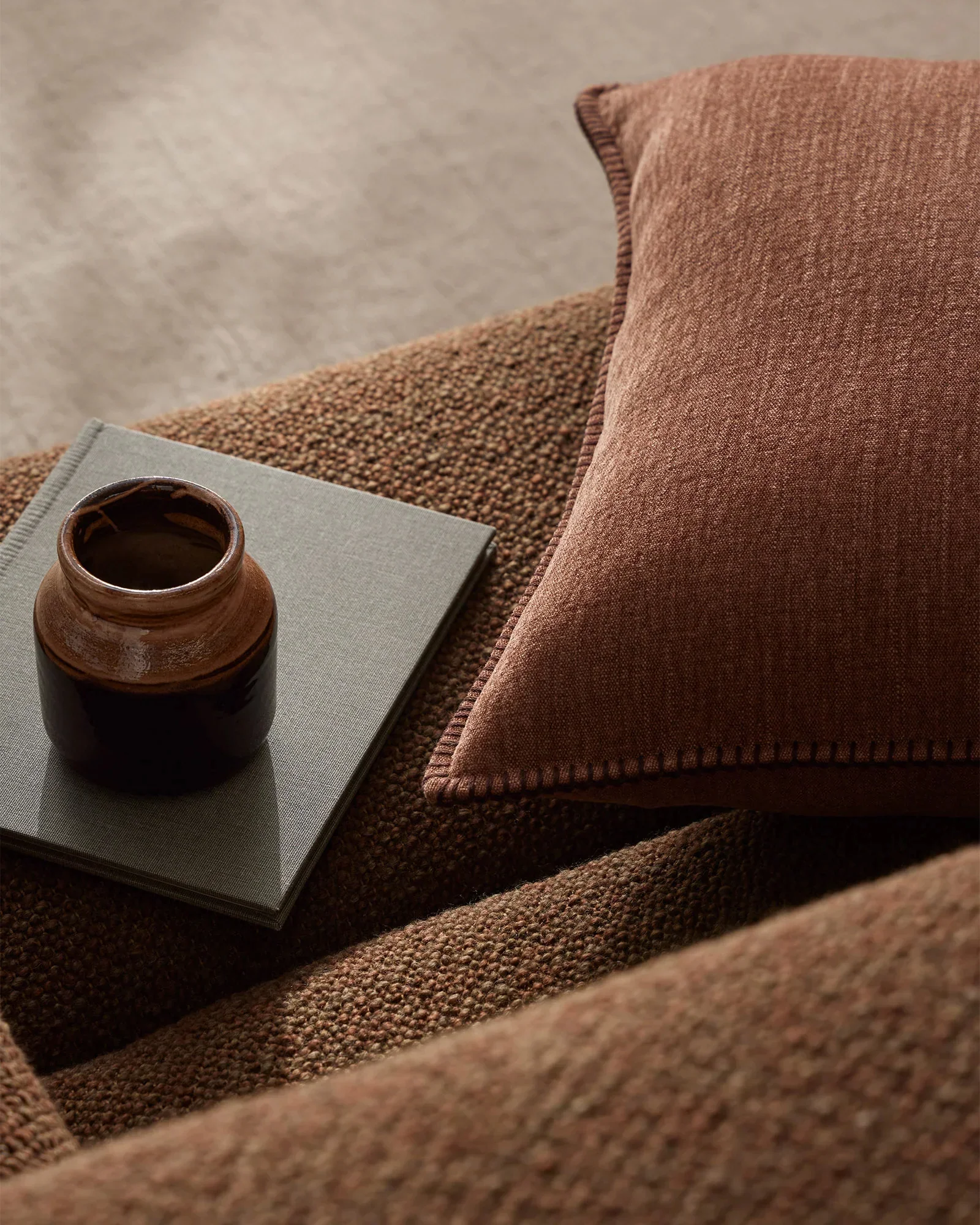 Alba Cushion Cover - Rust - Image 2