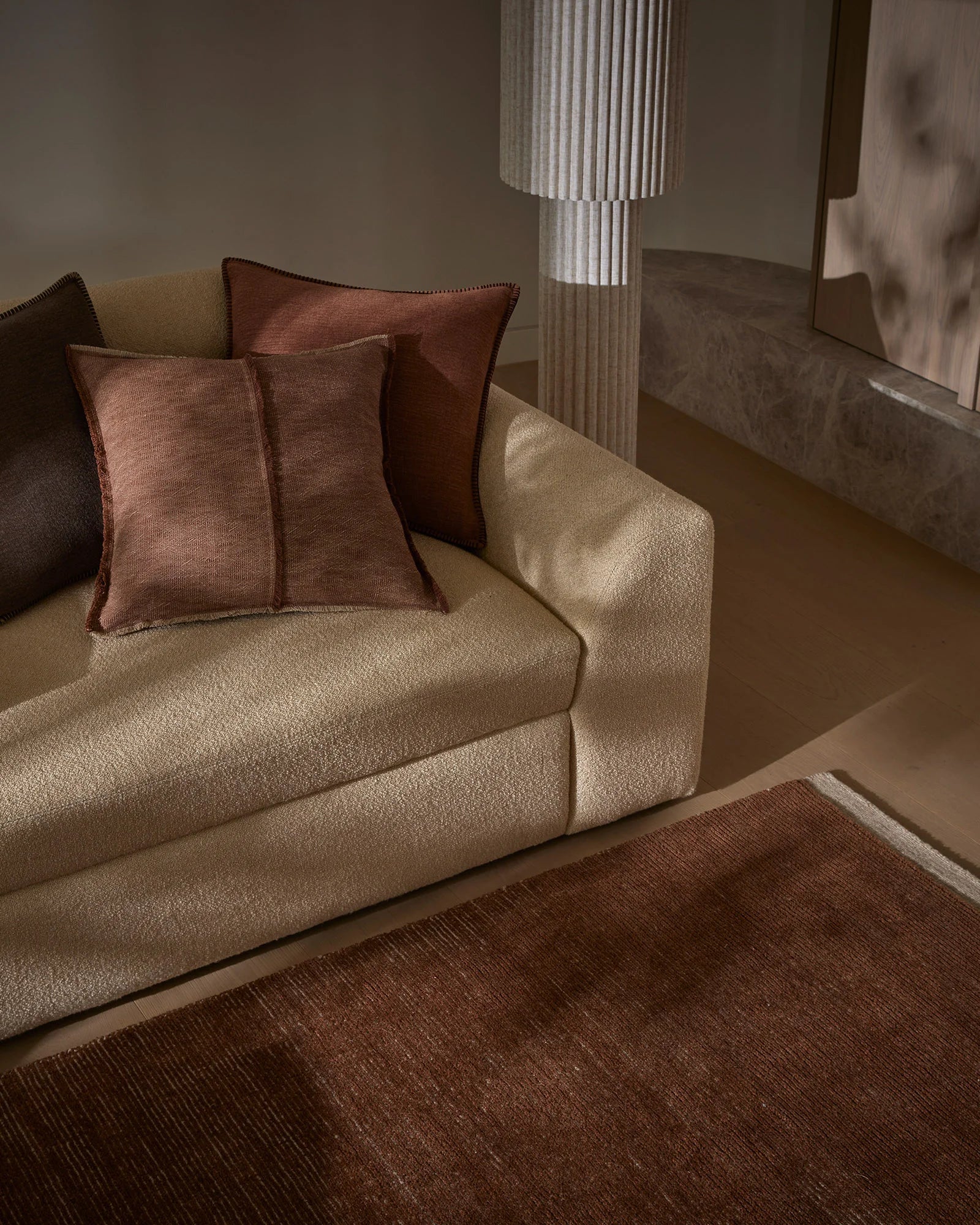 Alba Cushion Cover - Rust - Image 3