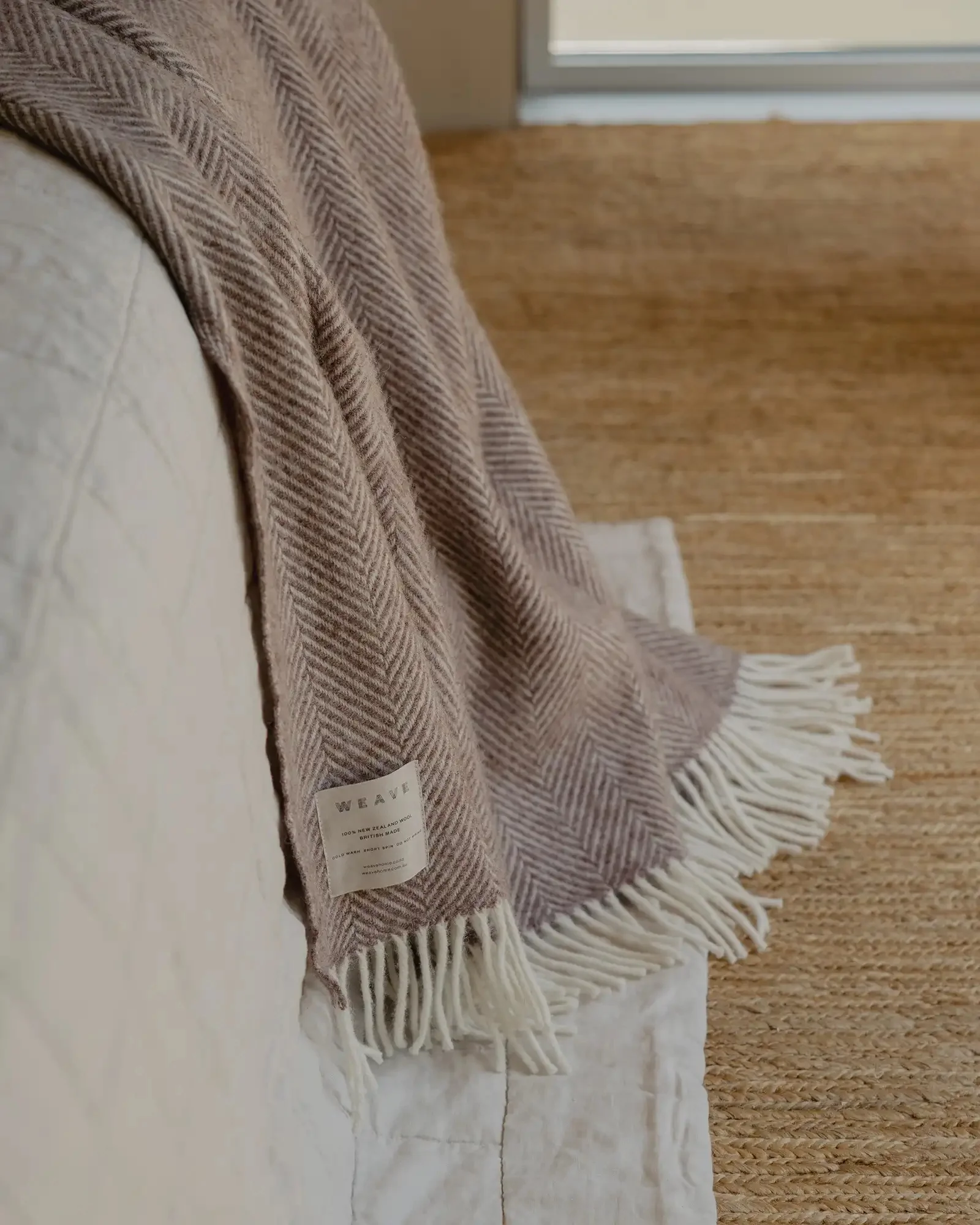 NZ Wool Throw - Magnus Cocoa - Image 4