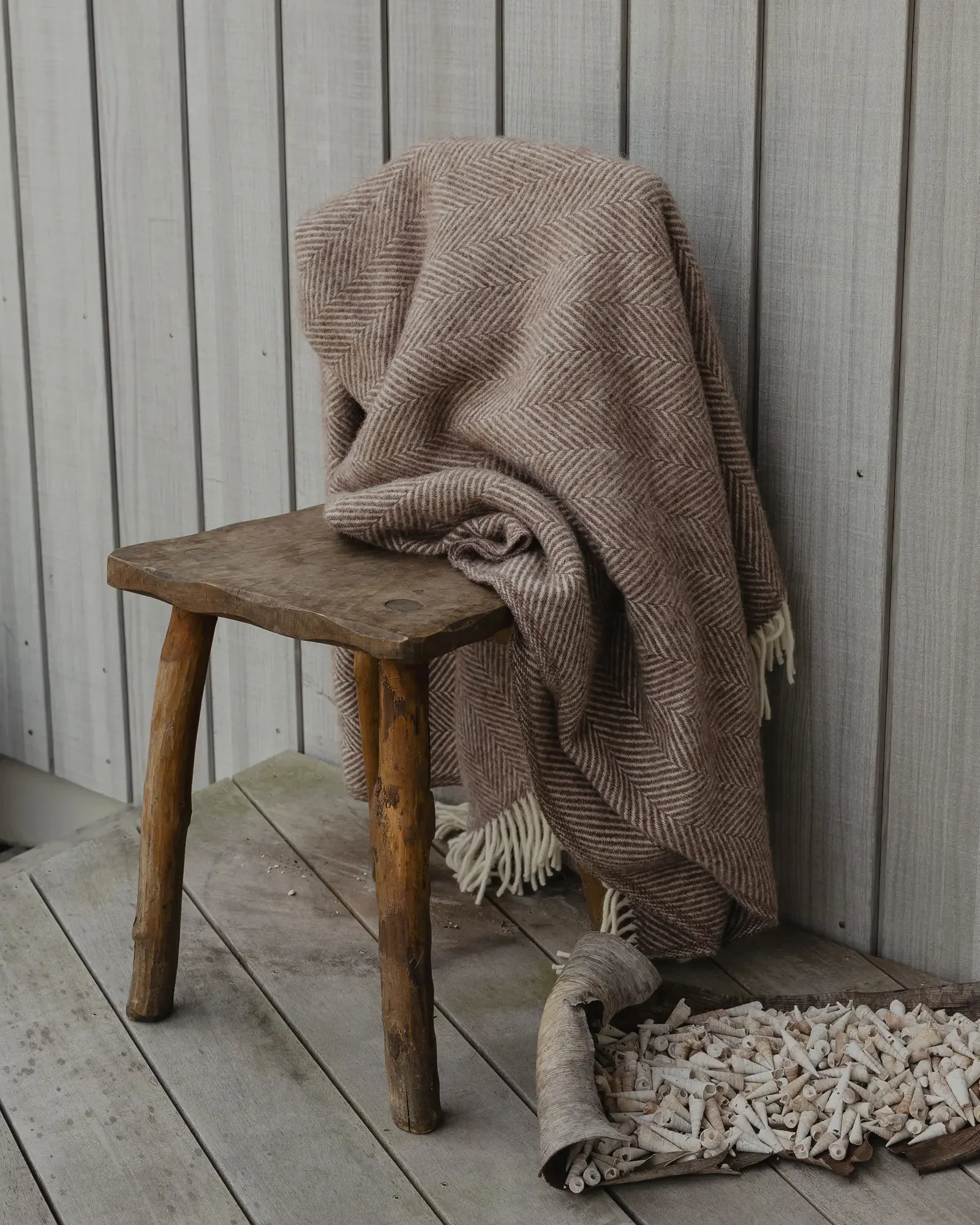 NZ Wool Throw - Magnus Cocoa - Image 5